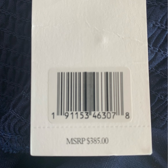 Jason Wu Blue Rouched Shirred Maxi Sleeveless Tiered Linen Dress NWT - Picture 15 of 17